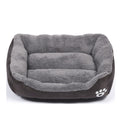 Washable Rectangle Pet Bed, Coffee, All Sizes