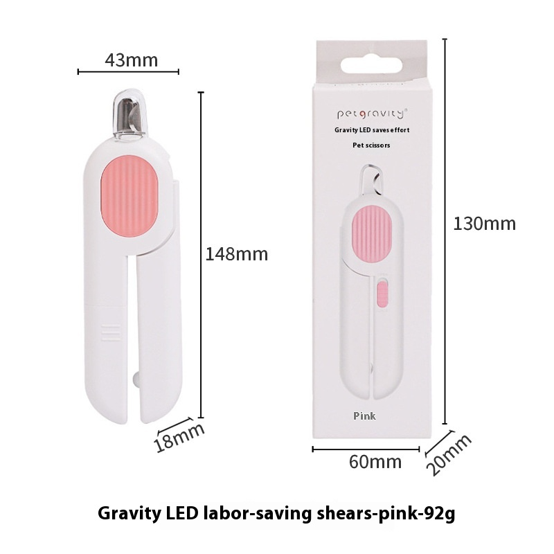 Professional Pet Nail Clippers with LED Illumination