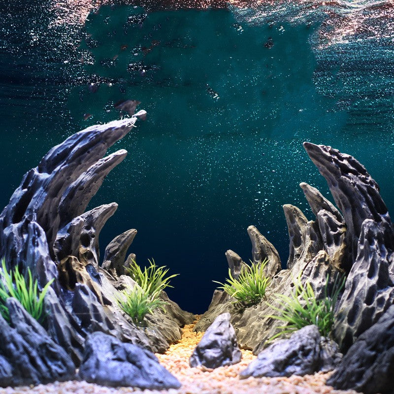 Canyon Landscape Aquatic Decor Set
