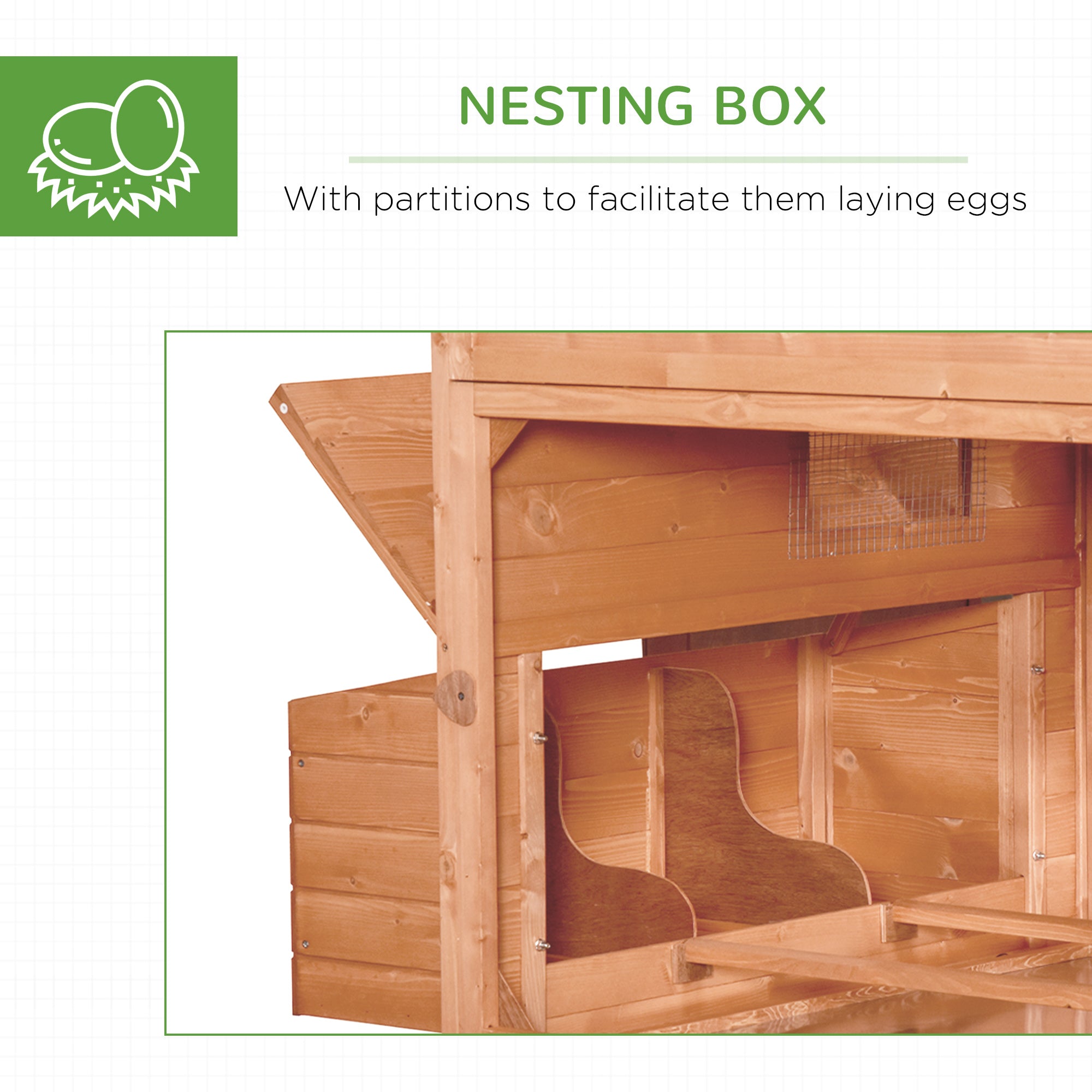 Grand Chicken Coop for 8-10 Hens, Orange