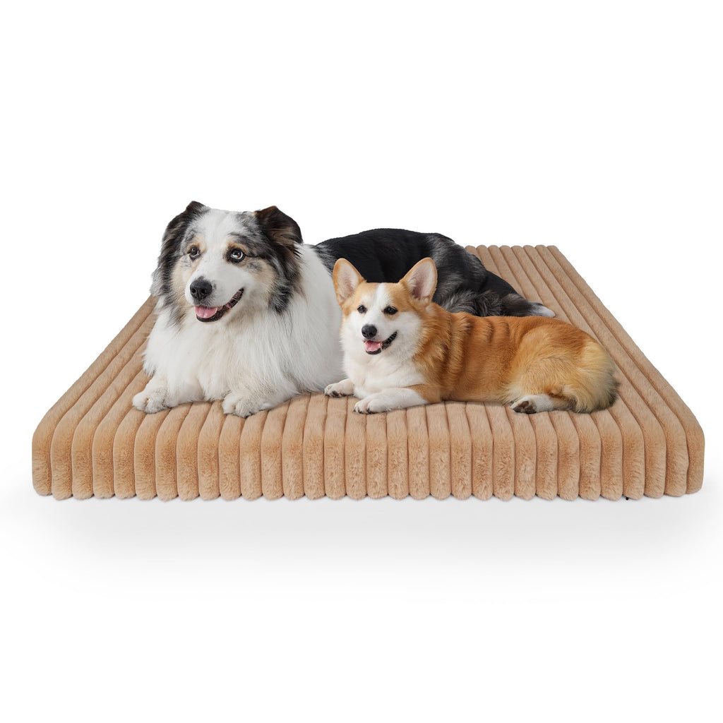 Orthopedic XL Dog Bed, Waterproof Corduroy Fleece (41" x 27"