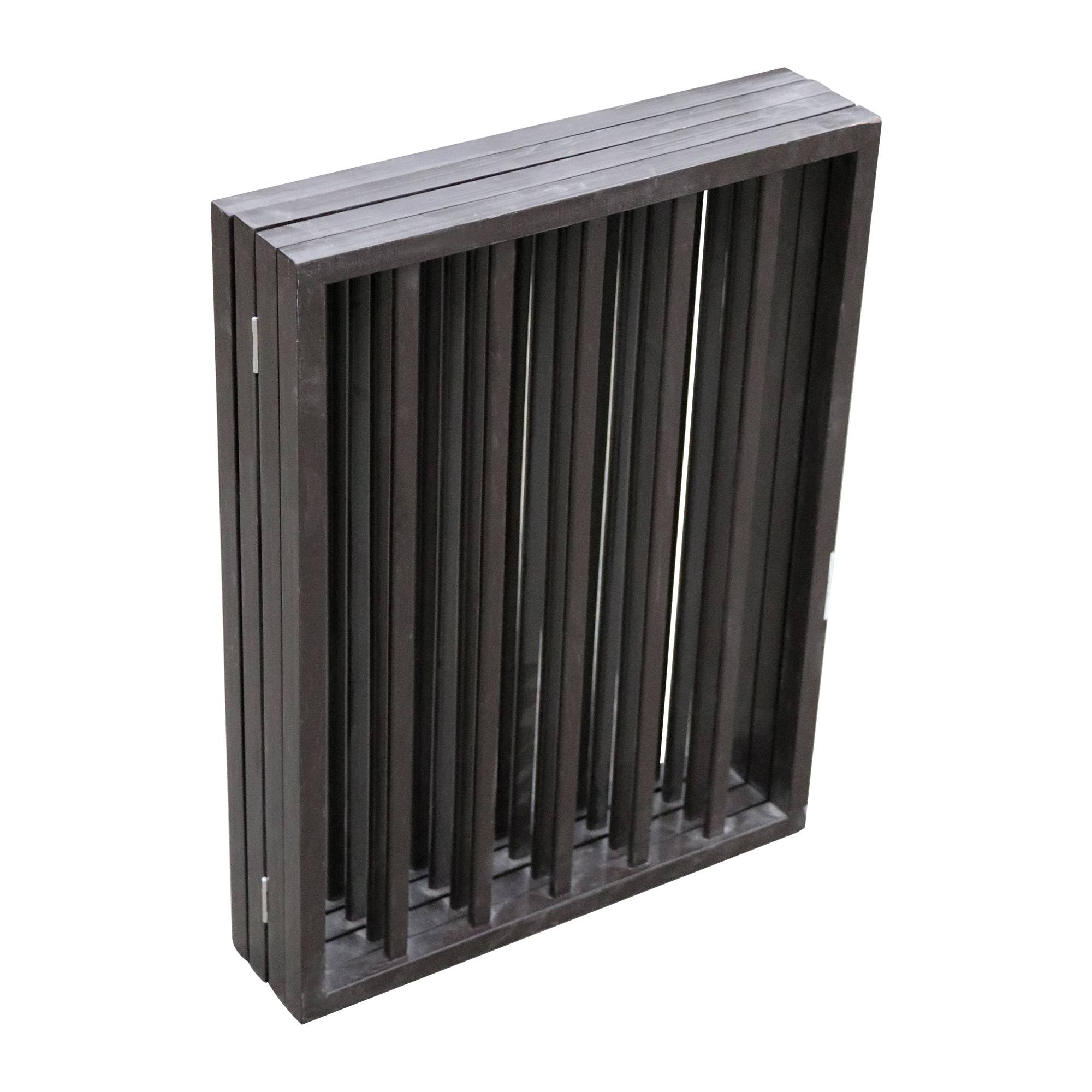 Elegant Folding Pet Gate for Doorways and Stairs, Dark Brown