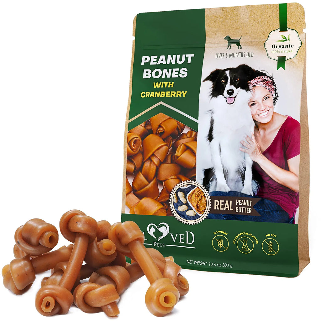 Peanut Butter & Cranberry Canine Dental Bones