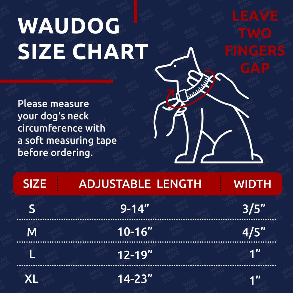 Adjustable Nylon Collar for Large Dogs, 12-19 in, NASA
