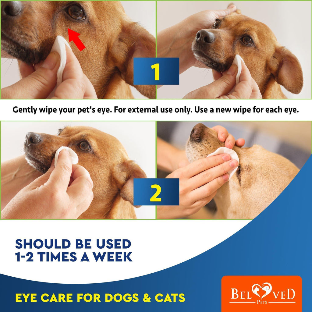 Pet Eye Cleansing Wipes, 120 Count