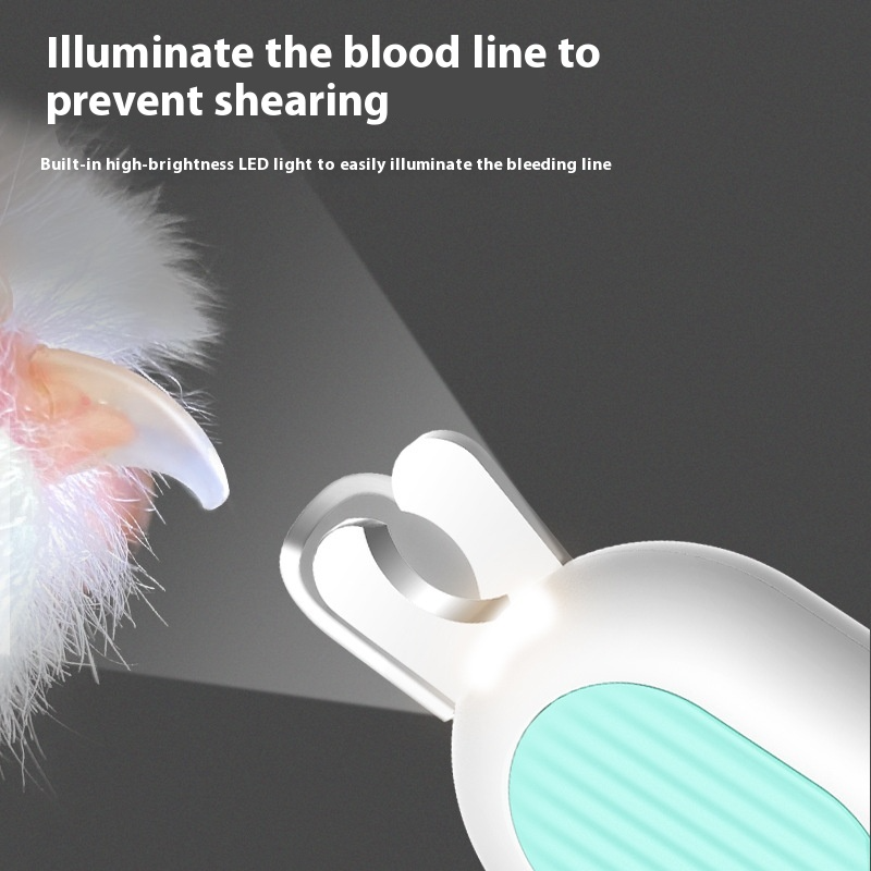 Professional Pet Nail Clippers with LED Illumination