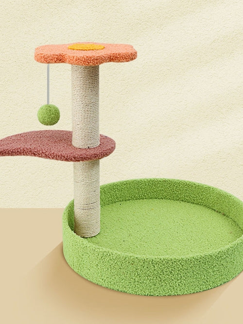 Elevated Cat Tree with Integrated Bed
