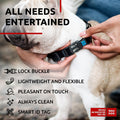 Black Waterproof Dog Collar, 10-16 inch Neck