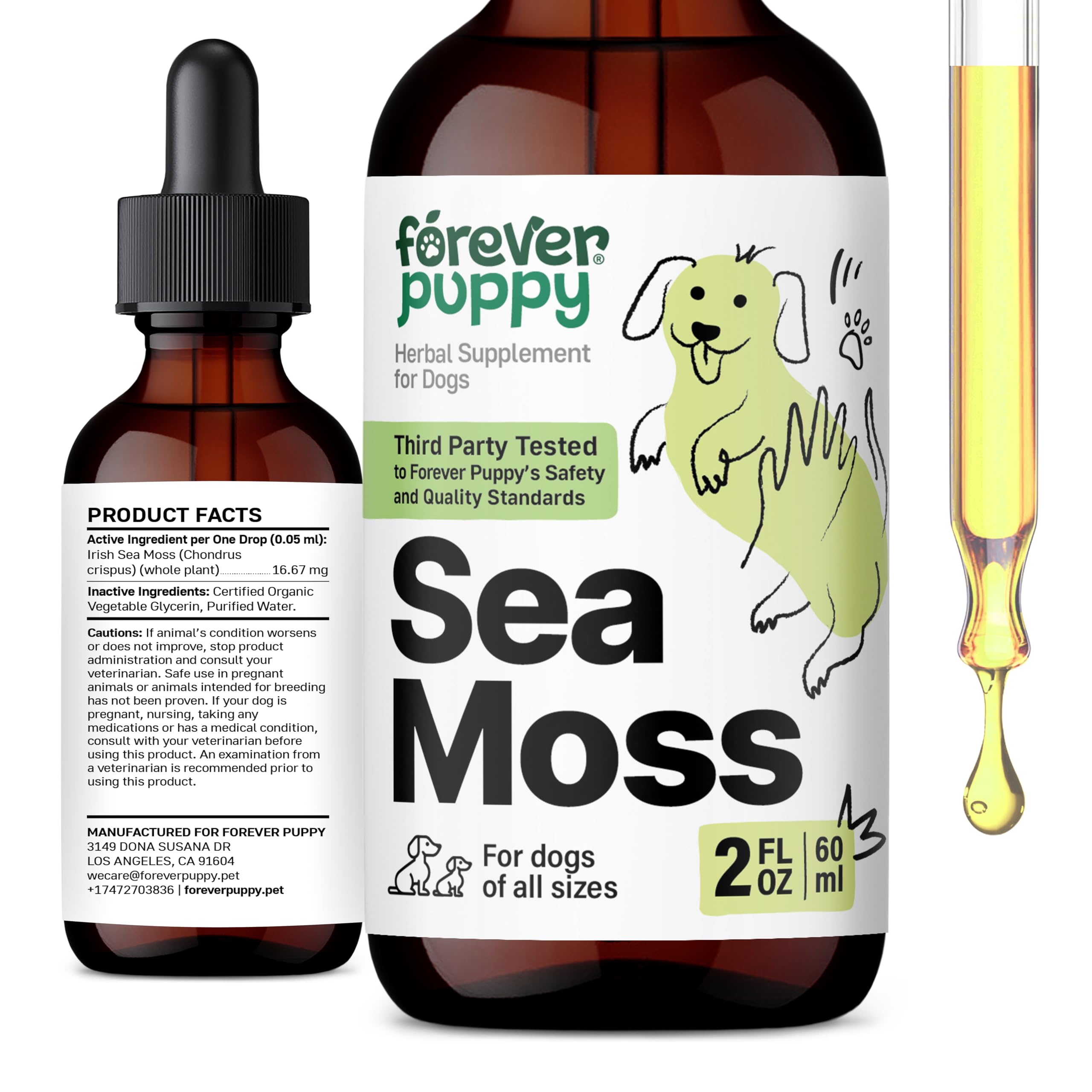 Irish Sea Moss Drops for Dogs - 2 oz