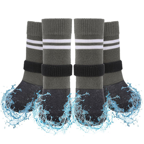 Anti-Slip Paw Protectors for Dogs, Grey XL