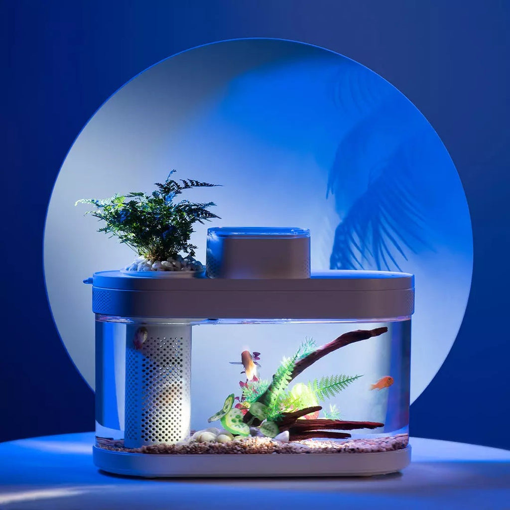 Geometric Amphibious Ecological Smart Fish Tank Pro, Frost W