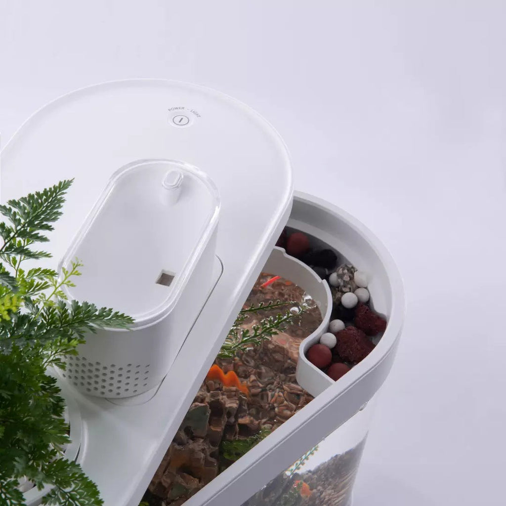 Geometric Amphibious Ecological Smart Fish Tank Pro, Frost W