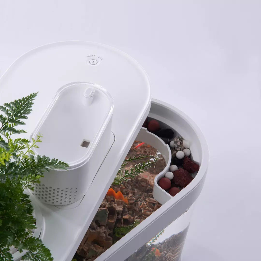 Geometric Amphibious Ecological Smart Fish Tank Pro, Frost W