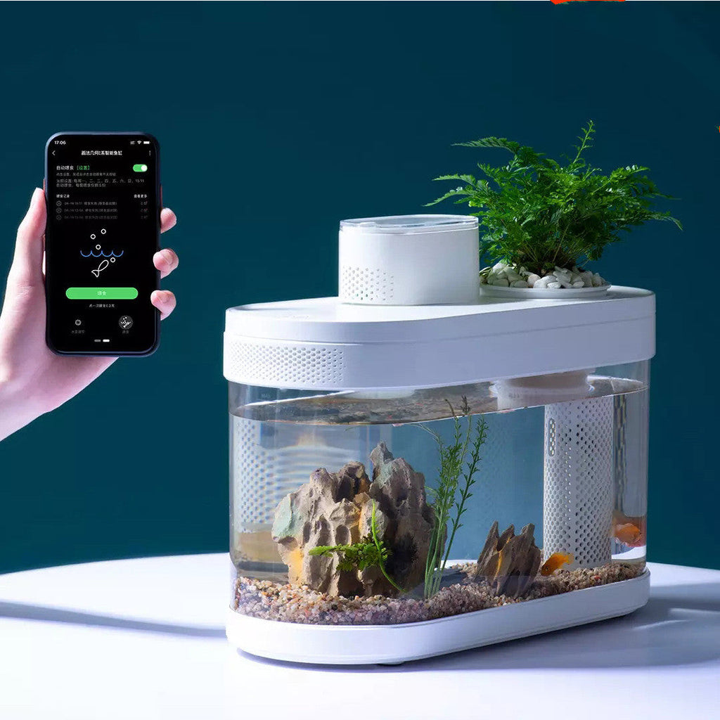 Geometric Amphibious Ecological Smart Fish Tank Pro, Frost W