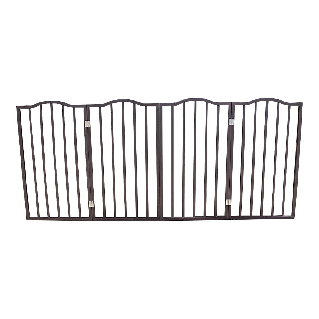 Arc Wooden Folding Pet Gate for Doorways and Stairs
