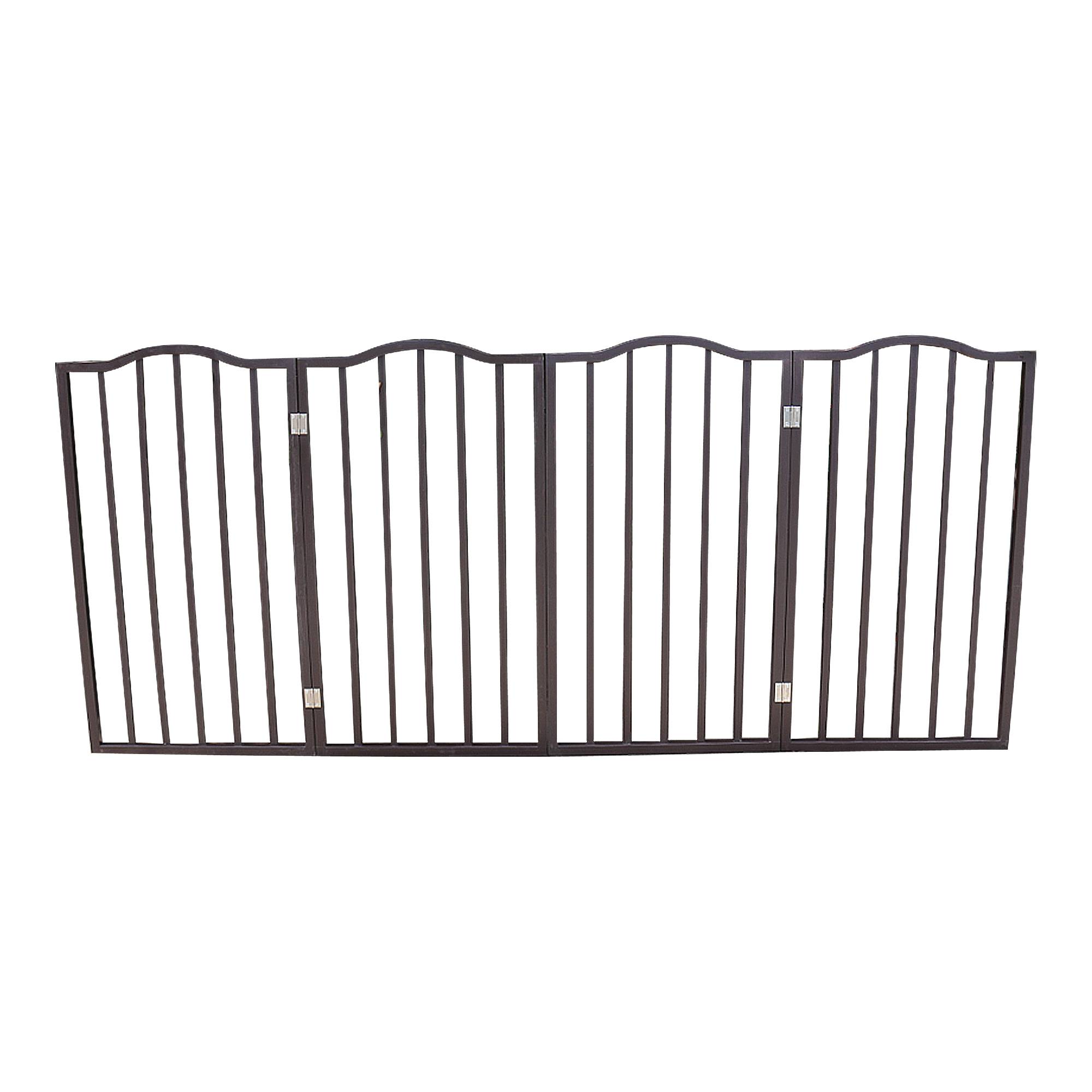 Arc Wooden Folding Pet Gate for Doorways and Stairs
