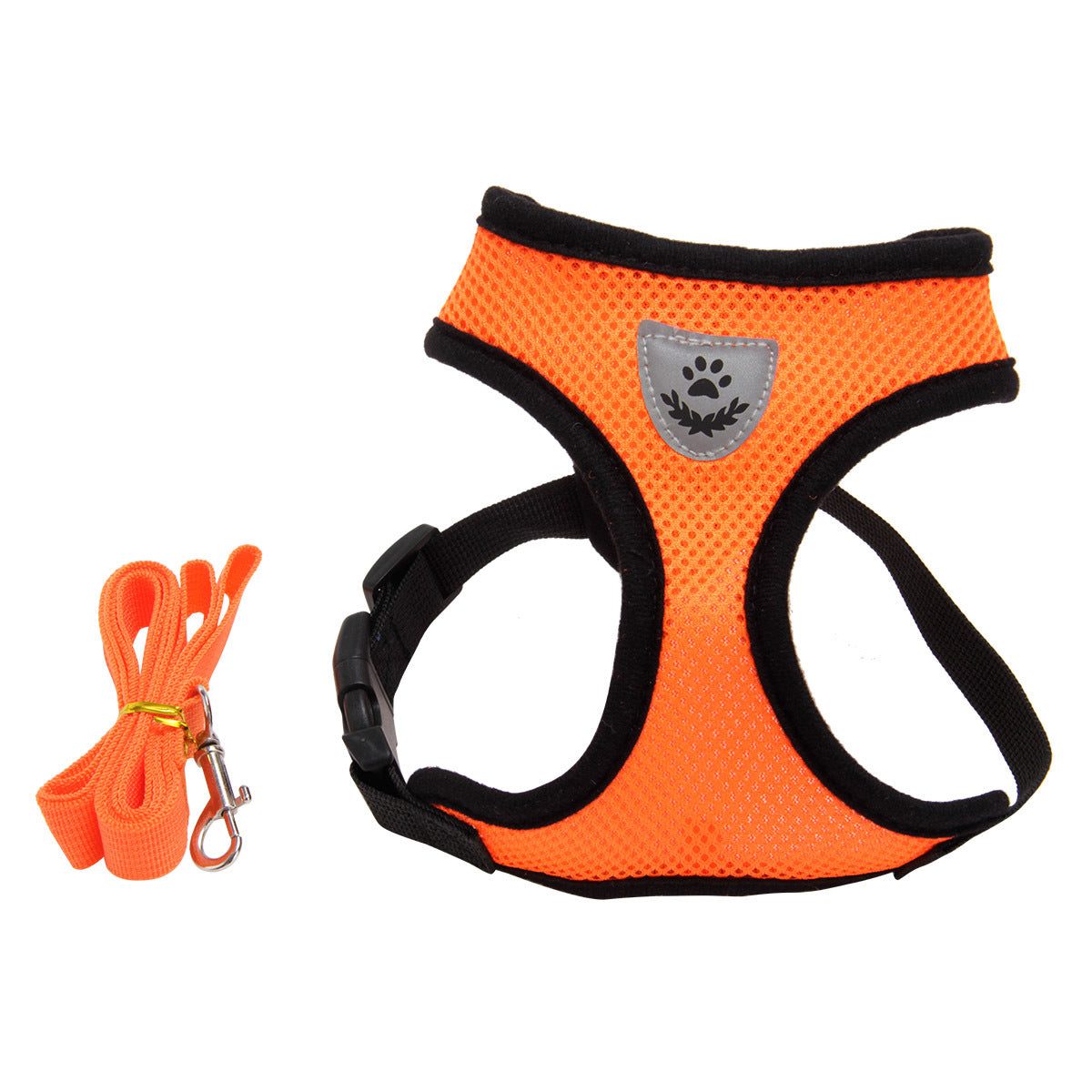 Elegant Mesh Pet Harness with Leash - 5 Colors