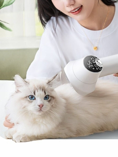 Quiet Pet Grooming Hair Dryer & Comb