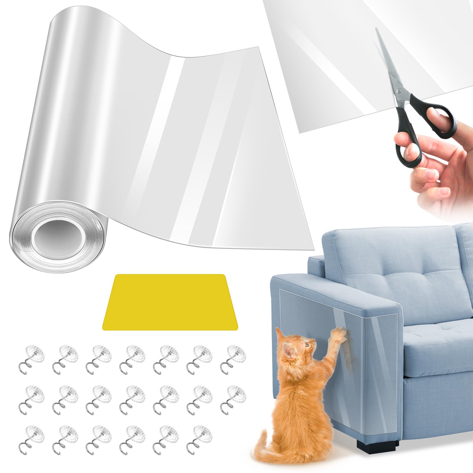 Furniture Protector Tape - 0.45mm Thick, 196.8" x 11.8"