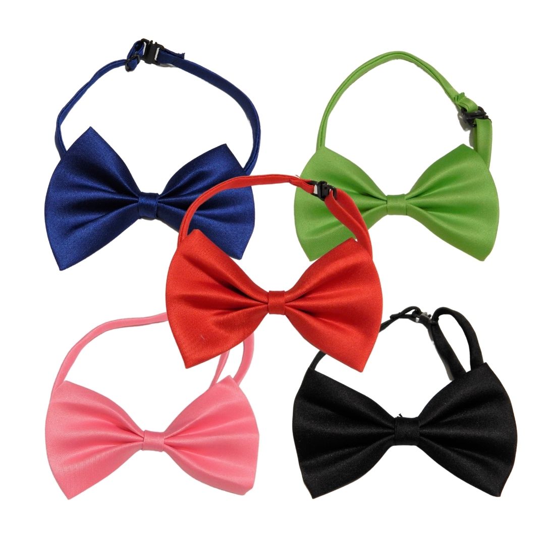 5-Piece Adjustable Dog Bow Ties Set