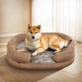 Small Pet Bolster Bed with Removable Memory Foam Cover