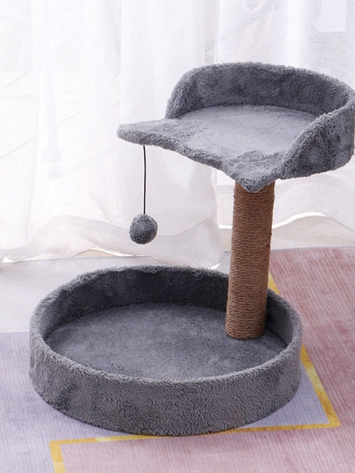 Elevated Cat Tree with Integrated Bed
