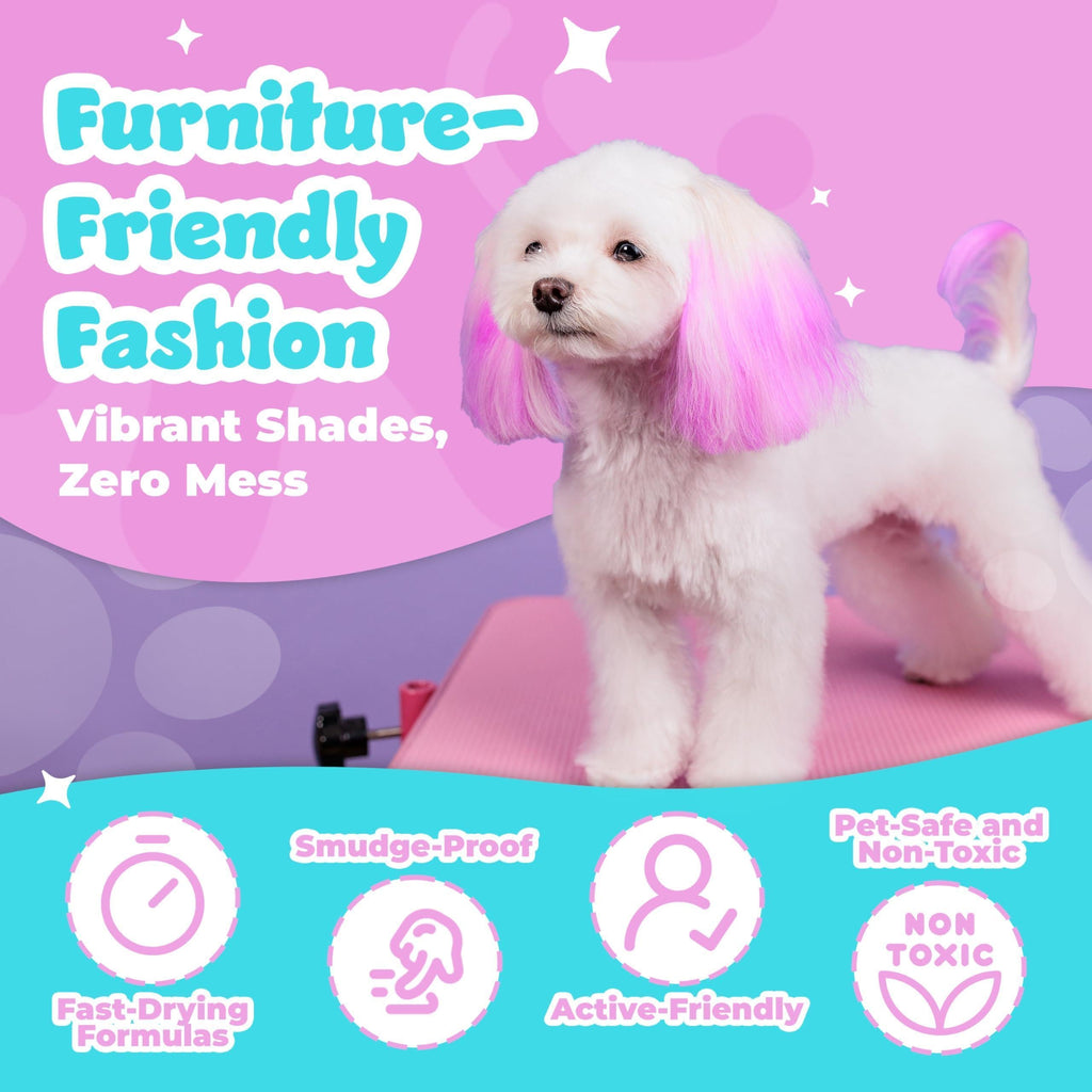 8-Color Pet Safe Temporary Hair Dye Pens