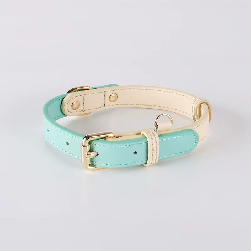 Genuine Leather Dog Collar, S-M-L