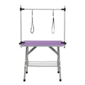 42-inch Folding Pet Grooming Table, Purple