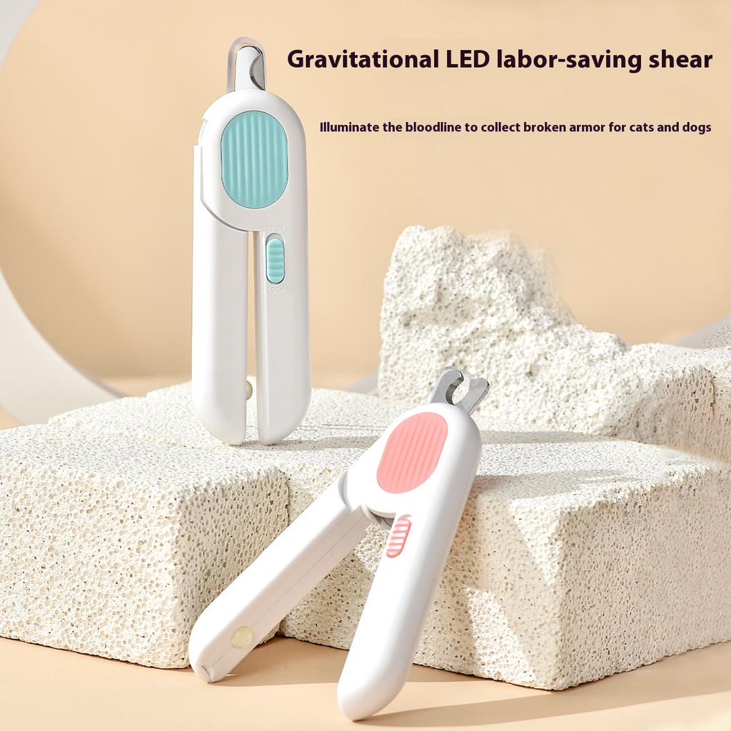 Professional Pet Nail Clippers with LED Illumination
