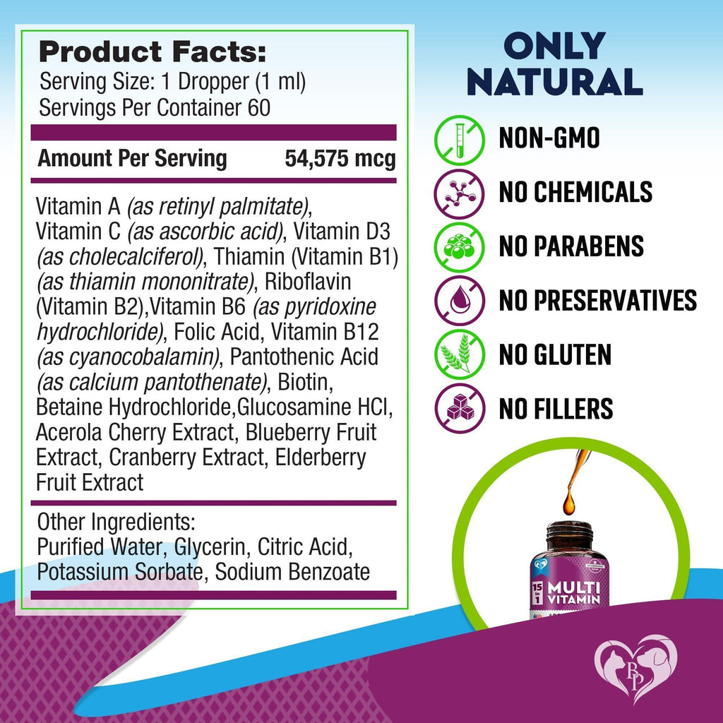 Liquid Multivitamin for Cats and Dogs