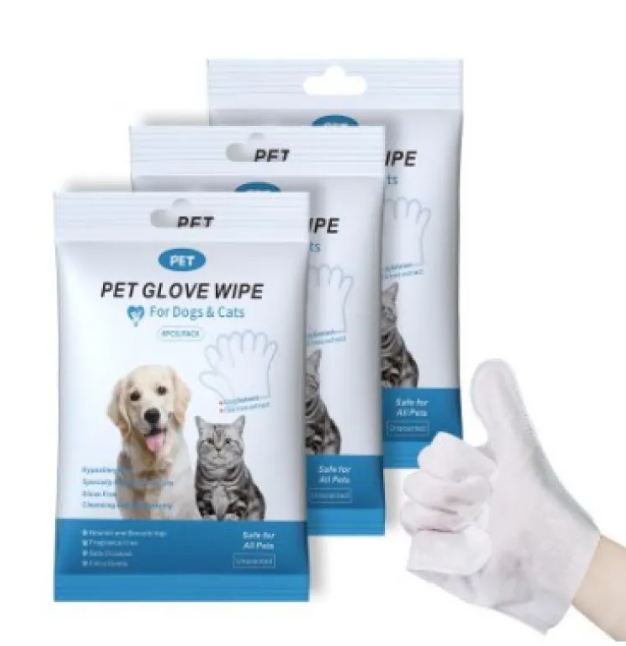 Pet Hygiene Gloves & Wipes Collection