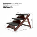 Foldable 3-Level Pet Stairs & Ramp, 110 lbs Capacity