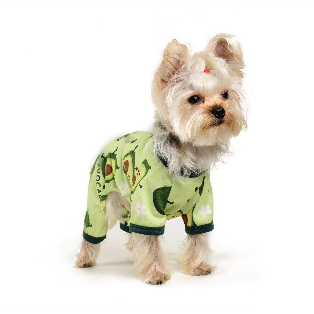 Four-Legged Pet Jumpsuit in Grass Green