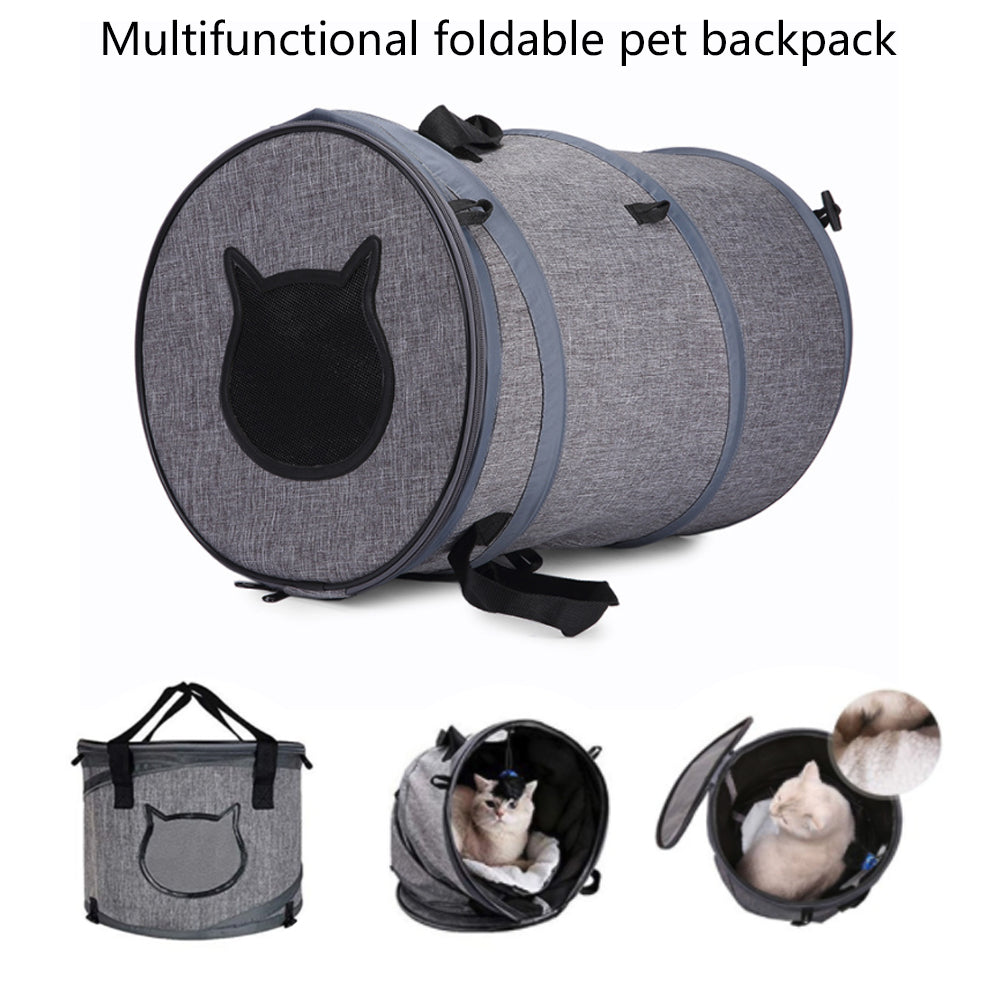 Collapsible Pet Carrier with Integrated Tunnel