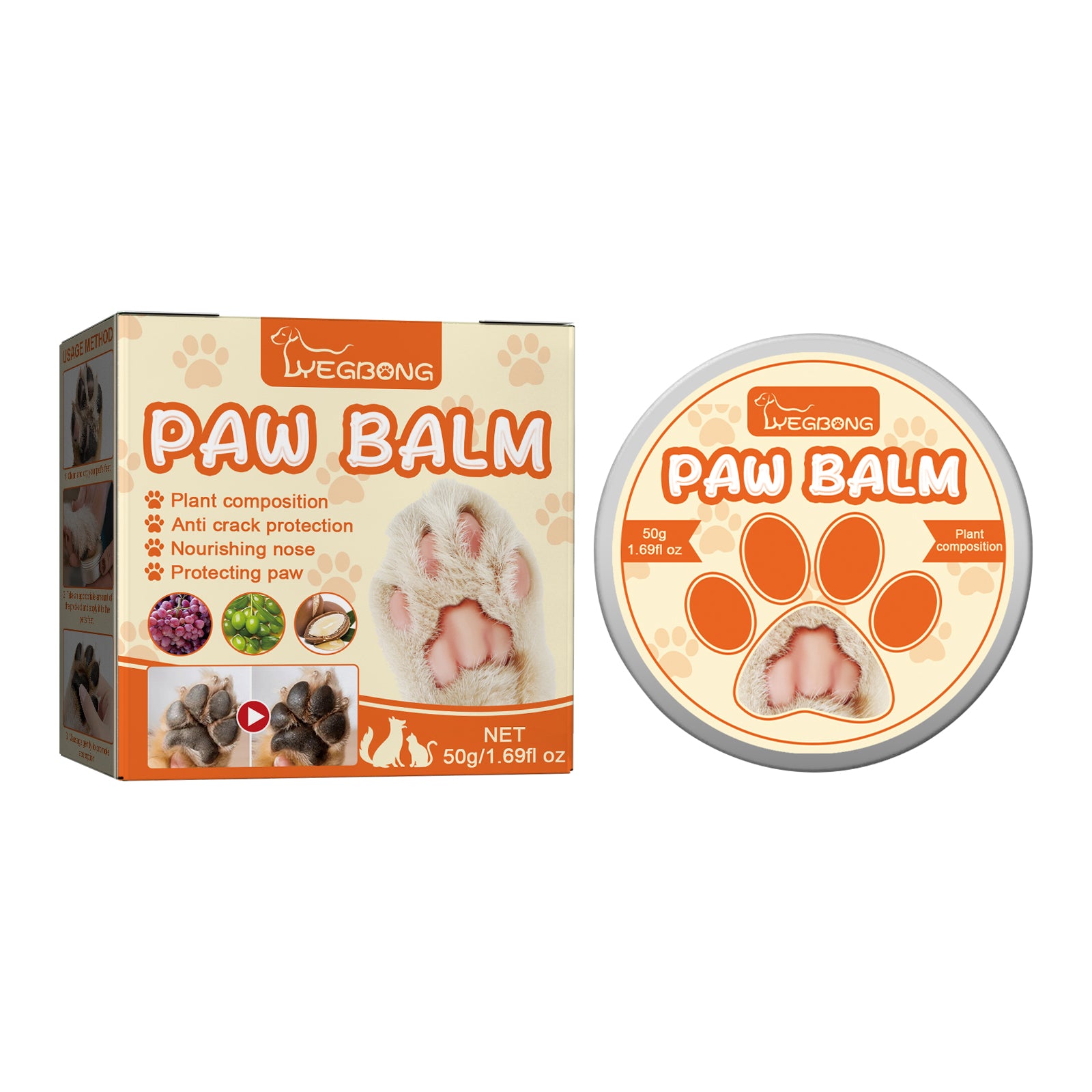 Nourishing Paw Balm for Cats and Dogs