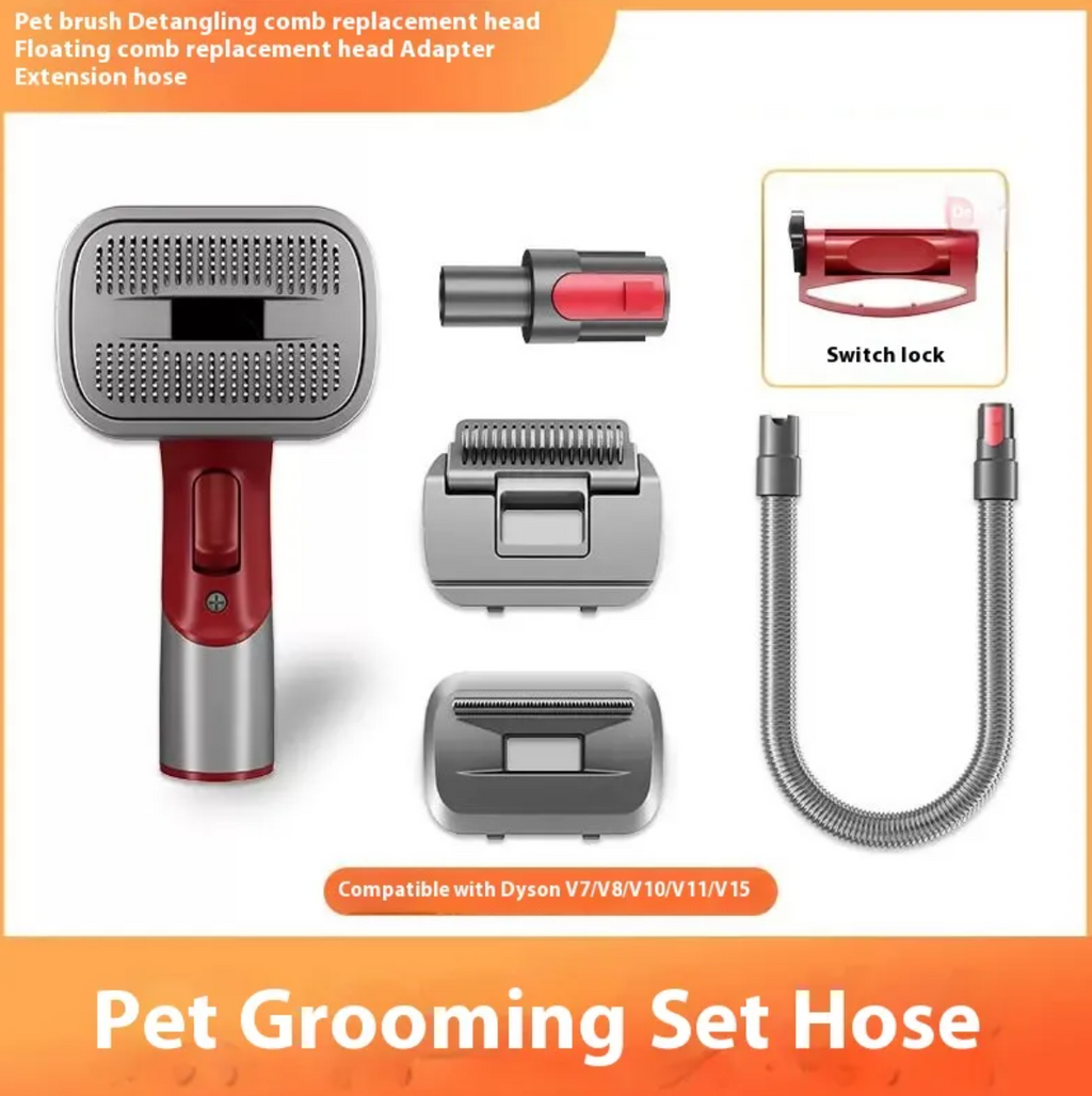 Pet Grooming Comb and Suction Head Set