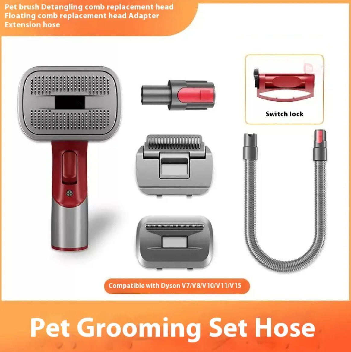 Pet Grooming Comb and Suction Head Set