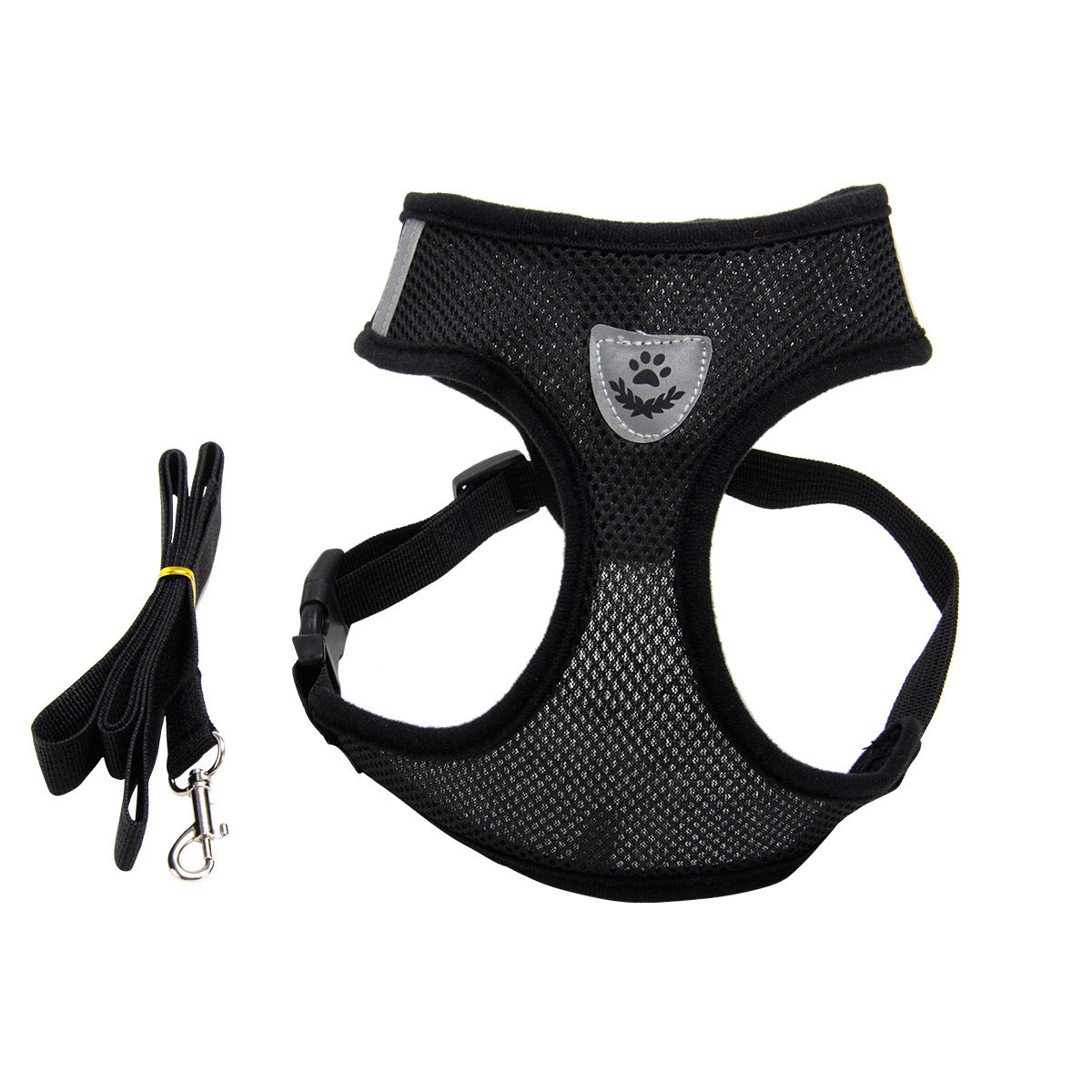 Elegant Mesh Pet Harness with Leash - 5 Colors