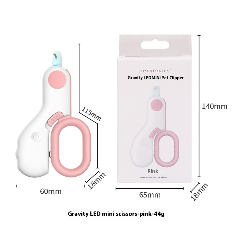 Professional Pet Nail Clippers with LED Illumination