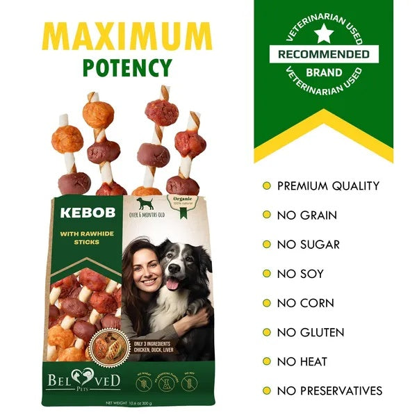 Rawhide Treats with Duck and Chicken, Grain-Free