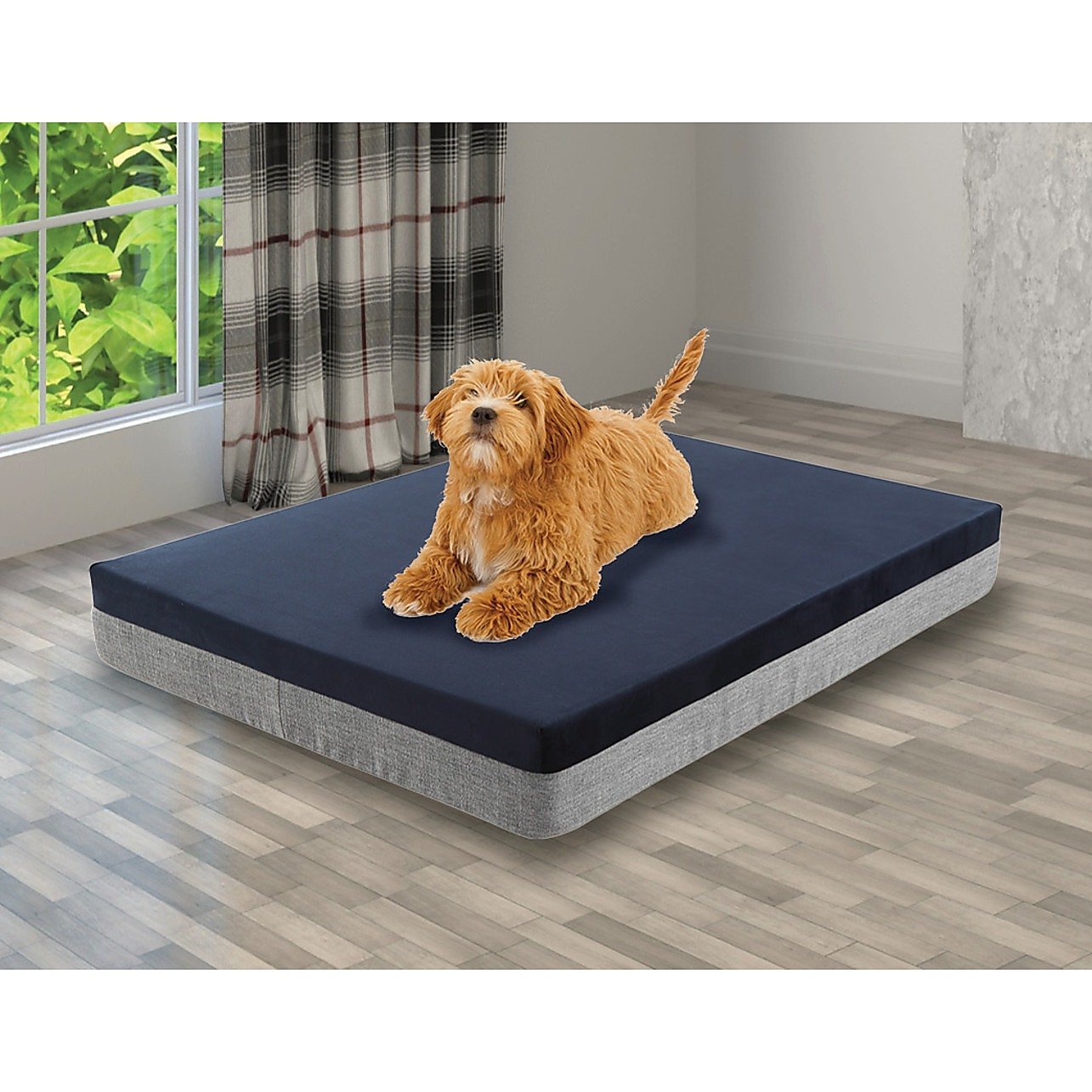 Large Orthopedic Memory Foam Dog Bed, 15cm Thick