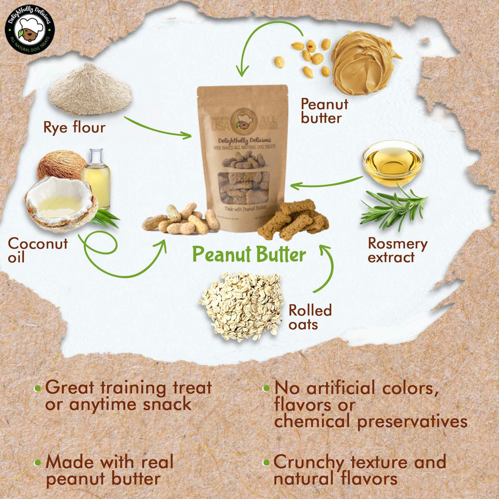 Peanut Butter Oven-Baked Dog Treats
