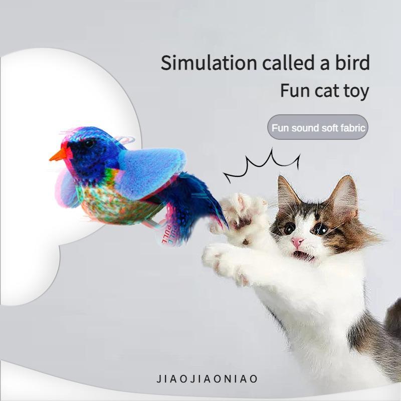 Simulation Parrot Cat Teaser Toy