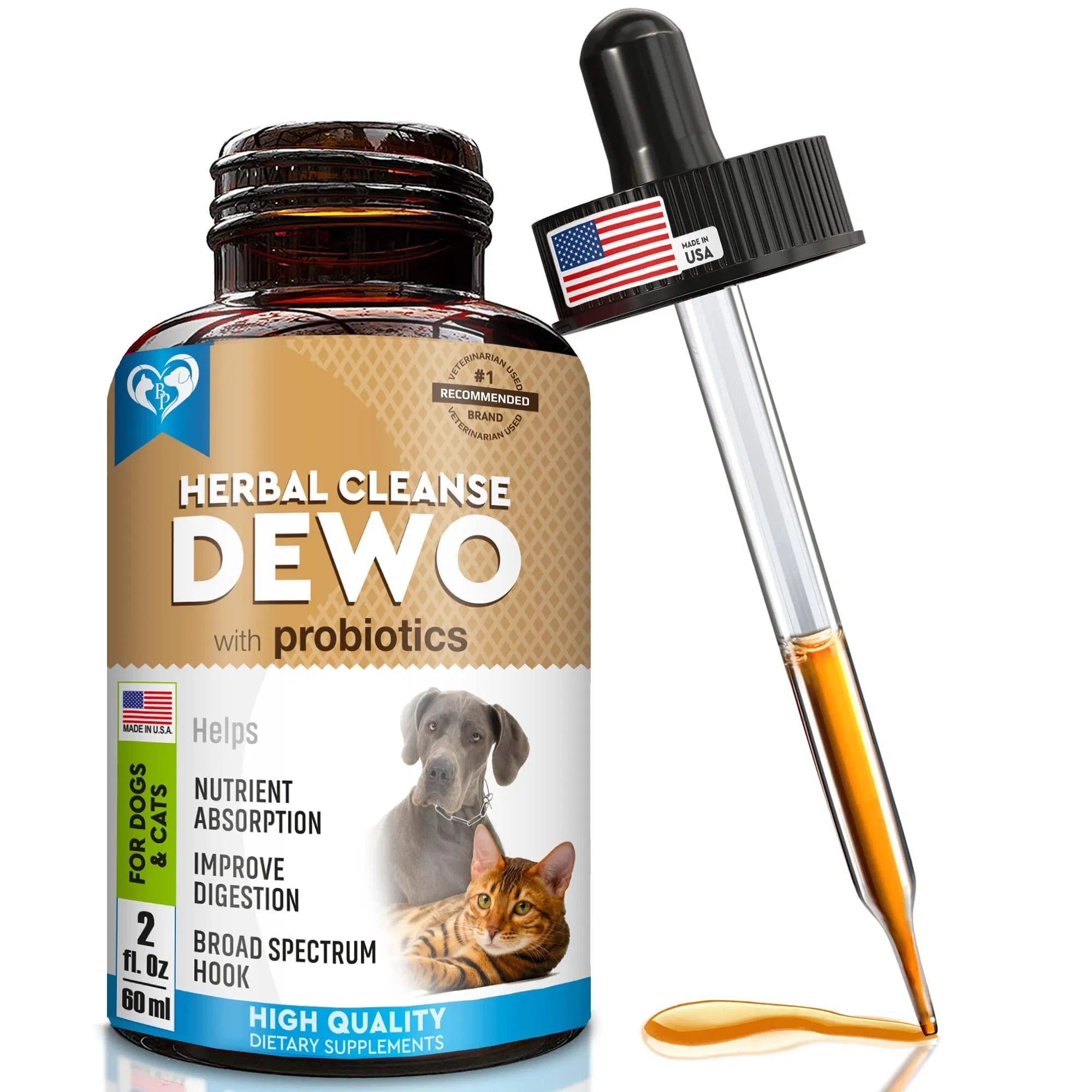 Natural Worm Treatment & Probiotic for Cats & Dogs