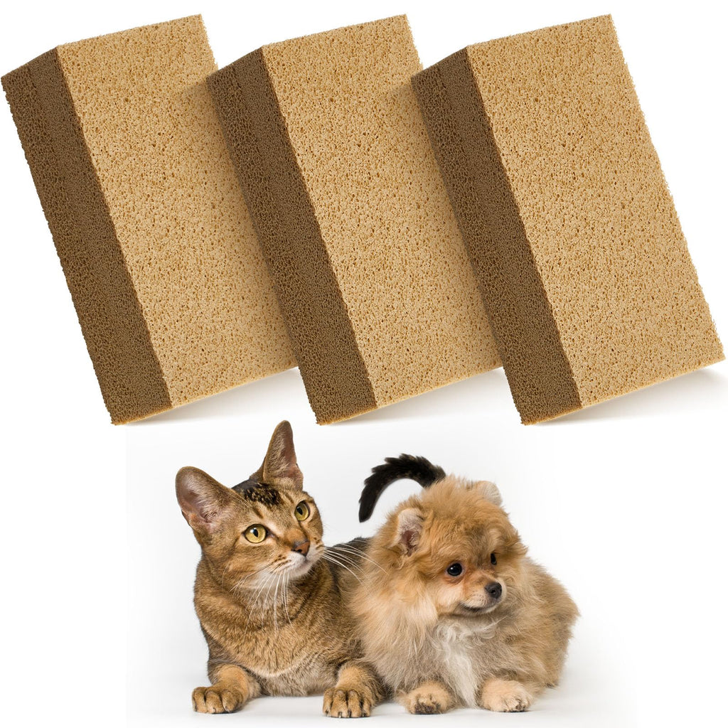 3-Pack Pet Hair Remover Sponges - Khaki