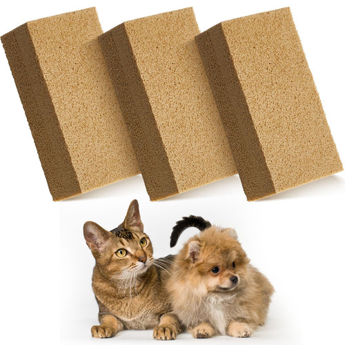 3-Pack Pet Hair Remover Sponges - Khaki