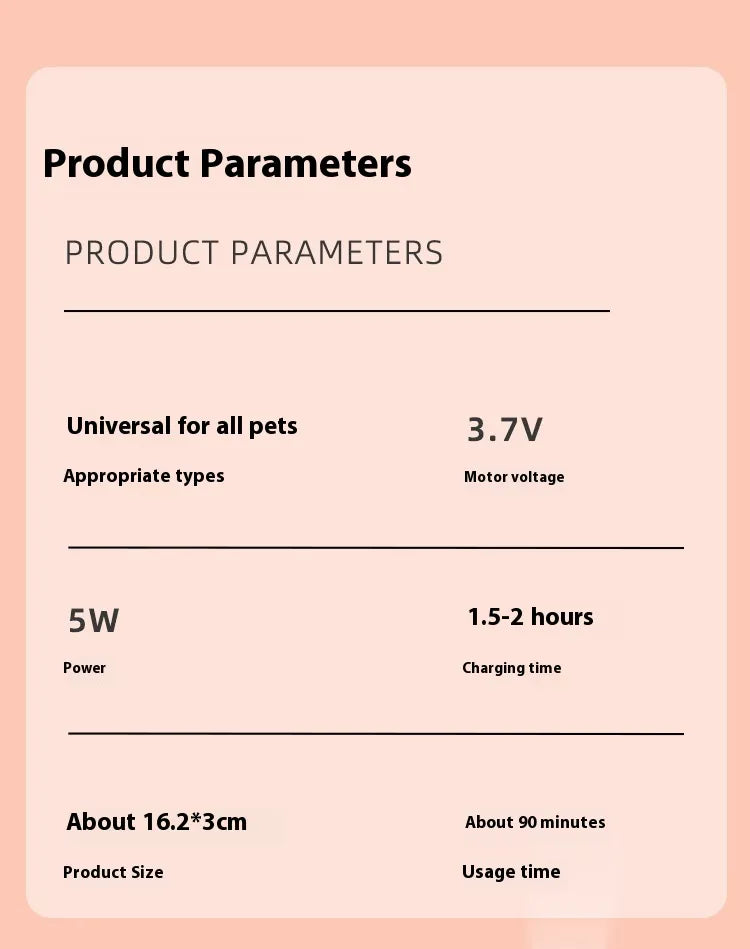 Quiet Electric Pet Nail Grinder
