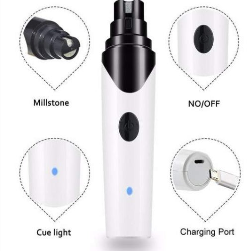 USB-Charged Pet Nail Grinder for Refined Grooming
