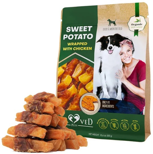Sweet Potato & Chicken Grain-Free Dog Chews